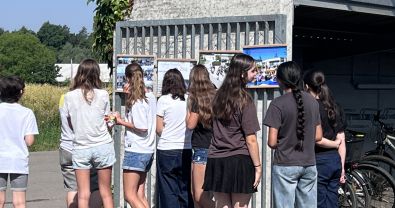 Neuer Pausenplatz wurde zur Fotobühne