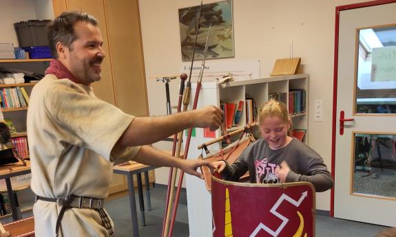 Ein Römer im Schulzimmer!