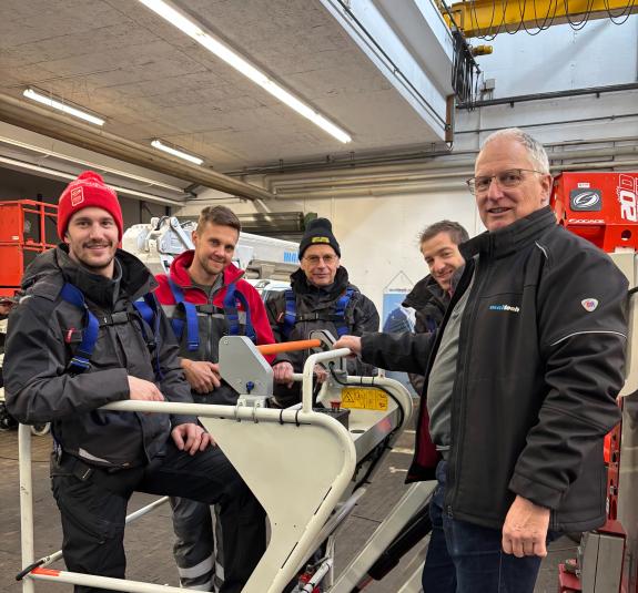 Der VSG-Hausdienst in luftiger Höhe