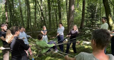 Draussen neue Wege des Lernens entdeckt