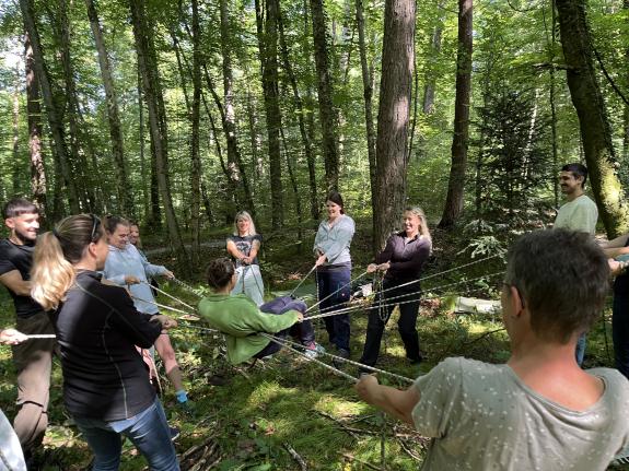 Draussen neue Wege des Lernens entdeckt