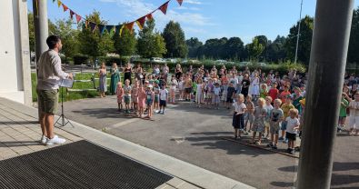 Begeisterter Empfang für die Jüngsten