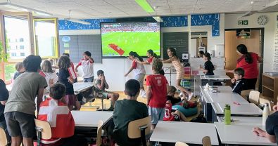 Frühmorgendliches Fussballfieber im Auholz