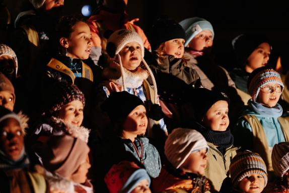 Sternförmiger Lichterzauber in Götighofen