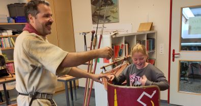 Ein Römer im Schulzimmer!